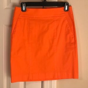 Ann Taylor Orange Madison Skirt